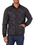 Calvin Klein Men's Diamond Quilted Jacket, Reversible Black, L