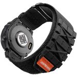 Bandletic Rugged Bands for Garmin Fenix 5X Watch Band for Garmin Fenix 6X Pro Band, Quick Fit 26mm Watch Band Compatible with Garmin Fenix 7X/Fenix 7X Pro/Fenix 5X Plus/Tactix Delta/Epix Pro 51mm