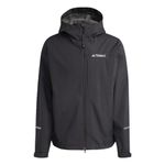 adidas Mens TERREX MULTI RAIN RDY 2.5 L RAIN JACKET Black M