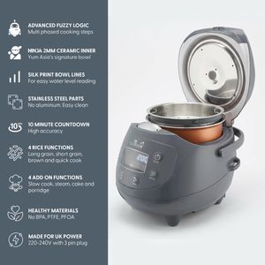 Yum Asia Panda Mini Rice Cooker – Cobalt Grey