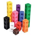 edxeducation Math Cubes - Set of 100 - Maths Manipulatives - 10 Colours - 5 Geometric Shapes on Each Block - Classroom Learning Supplies, Early Years Learning, Counting Toys