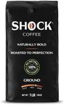 Shock Coffee Ground, The Strongest Caffeinated All-Natural Coffee, Up to 50% more Caffeine. 1 pound