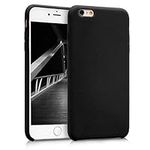 kwmobile Case Compatible with Apple iPhone 6 Plus / 6S Plus Case - TPU Silicone Phone Cover with Soft Finish - Black Matte