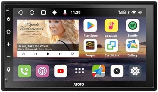 ATOTO S8MS 8-Core Android Car Stereo with 4G LTE | Double-DIN Wireless CarPlay & Android Auto with ChatGPT AI | 4GB RAM/32GB ROM 7" QLED Touchscreen Head Unit