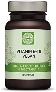 Kala Health Unique Vegan Formula with all 8 Tocopherols and Tocotrienols Vitamin E– 400 IU Contains no PAH’s, Heavy Metals, Contaminants or Preservatives - Certified Sustainable - Hair, Scars and Skin