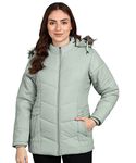 Ellipse FASHION Women's Puffer Standard Length Jacket Xl Light Green