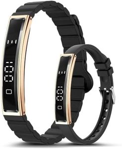 Smart Bracelet, Wearable Activity & Fitness Tracker Band for Men Women, 24H Sleep Tracker, All-Day Continuous Heart Rate, Stress HRV Monitor, Smart Wristband with Free APP 2 Bands, Rose Gold