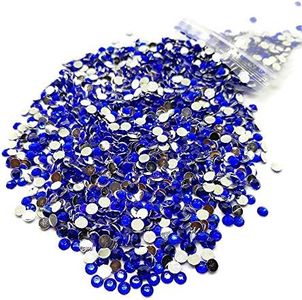 1440pcs Flat Back Rhinestones Round Brilliant 14 Cut 3mm - 10ss Cobalt