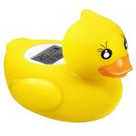 BabyElf Baby Water Thermometer- Bathtub Thermometer Baby Bath and Room Thermometer, Floating Alarm for Infant Bathtub and Swimming Pool, Yellow Duck Bathtub for Shower