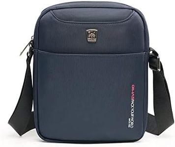 OIWAS Small Messenger Bag Crossbody Shoulder Bags for Men, Mini Sling Pack Handbag Mens Nylon Travel Purse, Navy Blue