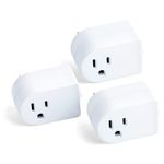 (3 Pack) Uninex White Grounded On/Off Power Switch UL Listed with Amber Light Switch