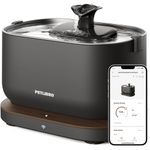 PETLIBRO Smart Cat Water Fountain with WiFi, Logs Cat Drinking Time and ml Amount, Water Intake Tracker, Dockstream App Monitoring Pet Dispenser, Plug-in Power Supply Required
