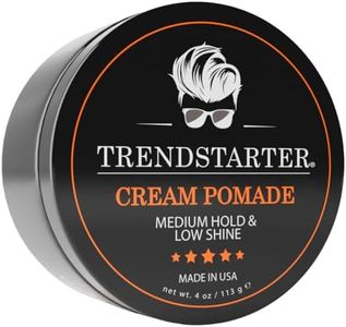 TRENDSTARTER - CREAM POMADE (4oz) - Medium Hold - Low Shine - Water-Based All-Day Hold Premium Hair Styling Putty Products