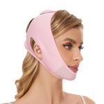 Double Chin Reducer,Face Slimming Strap,V line Lifting Mask,Eliminator, Remover,Tape,V Shaped Belt Facial for Women,Reusable Chin Strap