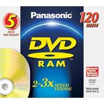 Panasonic LM-AD240LU5 9.4GB DVR Double Sided Disc 240 Minutes, 5 Pack