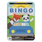 Petit Collage Magnetic Travel Game, On-The-Go Bingo, Ages 4+ Years, Blue