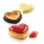 Silikomart - Petit Love Cake Kit - Silicone Mould + 8 Heart Rings