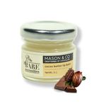 Mason & Co x Bare Necessities Moisturizing Cocoa Butter Lip Balm | Chocolate Flavoured Hydrating Lip Balm for Dry Chapped Lips | Natural Non-sticky Lipbalm For Dry & Dark Lips | Vegan, Natural, Organic | For Men & Women | Lip Balm Without Tint - 20g