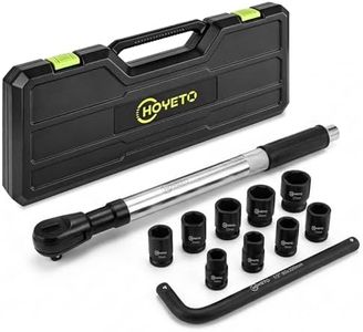 HOYETO 430mm offset Extension Ratchet Wrench Socket Set, Impact Ready