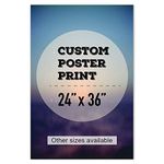 wall26 Custom Poster Print - Create Your Own Movie Poster - Personalized Gloss Paper Poster (24x36)