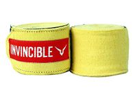 Invincible Mexican Style Semi-Stretch Hand Wraps Yellow 2.5 Meter