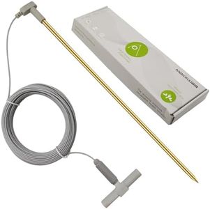 Brass Grounding Rod with 40ft Wire,Universal Outdoor for Grounded Earthing Products,Great to Use with Grounding Mat,Pillowcase,Pad,sheet