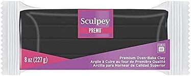 Sculpey Sculpey Premo 227g/8oz Black Clay, Black