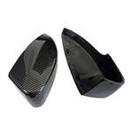 VIYOLI Car mirror housing For F&ord For Kuga For Escape C520 For EcoSport 2013-2018 For Focus 3 MK3 SE ST RS Side Wing Rearview Mirror Cover Case Caps Side mirror cover (Color : carbon fiber)