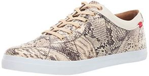 MARC JOSEPH NEW YORK Women's Leather Grand Bleecker Street Sneaker Loafer, Patchwork Beige, 3.5 UK