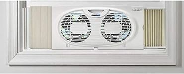 Lasko Twin Window Fan, Compact, Whi