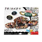 Aquarius Friends Central Perk and Collage 600 Piece 2 Sided Die Cut Jigsaw Puzzle