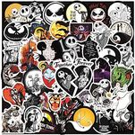 Kiddale 100 PCS Happy Halloween Stickers Nightmare Before Christmas Thriller Horror Style Toy Stickers for Scrapbook Car Laptop Luggage Skateboard