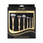 Mars 6in1 Artist's Arsenal Professional Makeup Brush Set - Gold