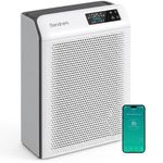 Smart Air Purifier for Allergies, Hay Fever & Pets, CADR 300m³/h Air Cleaner for Home & Bedroom up to 430 sq ft, H13 HEPA Filter, APP Control, PM2.5 Sensor, UV-C & Ioniser