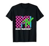 Classic MTV Logo Pink And Blue Chec