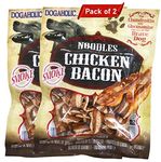 For The Fur Kids Dog Treats: Dogaholic Noodles Chicken Bacon Strips (Pack of 2)