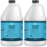 12% Hydrogen Peroxide Solution - 2 Gallons (Just Food-Grade H2O2 & Water!) - Ecofriendly Natural Cleaning Solution for Kitchen, Bath, Laundry, and Home - HDPE Jug with Child-Safe Cap Made in USA