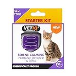 VETIQ Serene Calming Portable Diffuser Starter Kit For Cats & Kittens, Help Calm, Relax & Ease Separation Anxiety, Anxiousness or Hyperactivity, No Plugs or Electricity Needed, Diffuser & 6 ml Refill