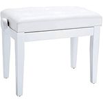 Roland Piano Bench with Vinyl Seat, Satin White - Rpb-300Wh