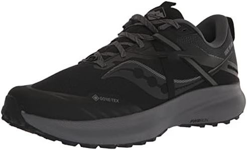 Saucony Men's Ride 15 TR Gore-Tex Trail Running Shoe, Black/Charocal, 8.5 M US