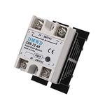 SSR-25AA Solid State Relay AC to AC (Input 80-250V AC Output 24-380V AC) with Heat Sink, 25A