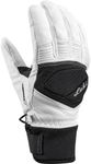 LEKI Women's Copper S Insulated Water-Resistant Gloves for Skiing, Snowboarding, & Cold Weather - White-Black - X-Small