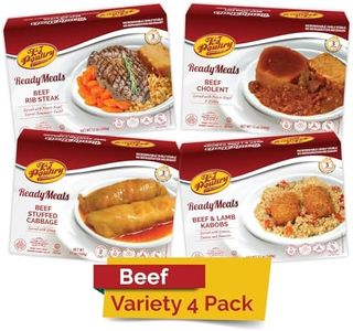 Kosher MRE Meat Meals Ready to Eat, Beef Variety (4 Pack) Prepared Entree Fully Cooked, Shelf Stable Microwave Dinner - Travel, Military, Camping, Emergency Survival Protein Food Supply Kit