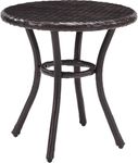 Crosley Furniture Palm Harbor Outdoor Wicker Round Side Table - Brown