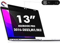 PYS Magnetic Privacy Screen MacBook Pro 13 Inch/Air 13 Inch - Easy On/Off Anti-Blue Light Glare Privacy Screen Protector with Webcam Cover Slider, Compatible with MacBook Pro 13 (2016-2022, M1, M2)