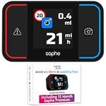 Saphe Drive Pro Speed Camera Detector Starter Pack with Colour Display, CarPlay and Android Auto Compatible, Detects Upcoming Speed Cameras and Hazards, Includes 12 Month Subscription