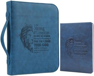 Faithful Hers Bible Covers for Women Mens Bible Case Set with Notebook Church Bag Bible Study Book Case with Handle Lightweight Zipper Tote Bible Carrying Bags Christmas Gift