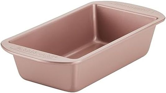 Farberware 47773 9" x 5" Steel Loaf, Meatloaf Pan, Rose Gold