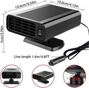 Leaflai 12V Portable Car Heater – Compact Vehicle Defroster