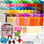 Ixiaoyoo Polymer Clay 70 Colors, Modeling Clay for Kids DIY Starter Kits, Oven Bake Model Clay, Non-Toxic, Non-Sticky, Ideal Clay Kits for Children and Artists